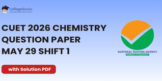 CUET 2026 Chemistry May 29 Shift 1 Question Paper- Download Answer Key and Solution PDF